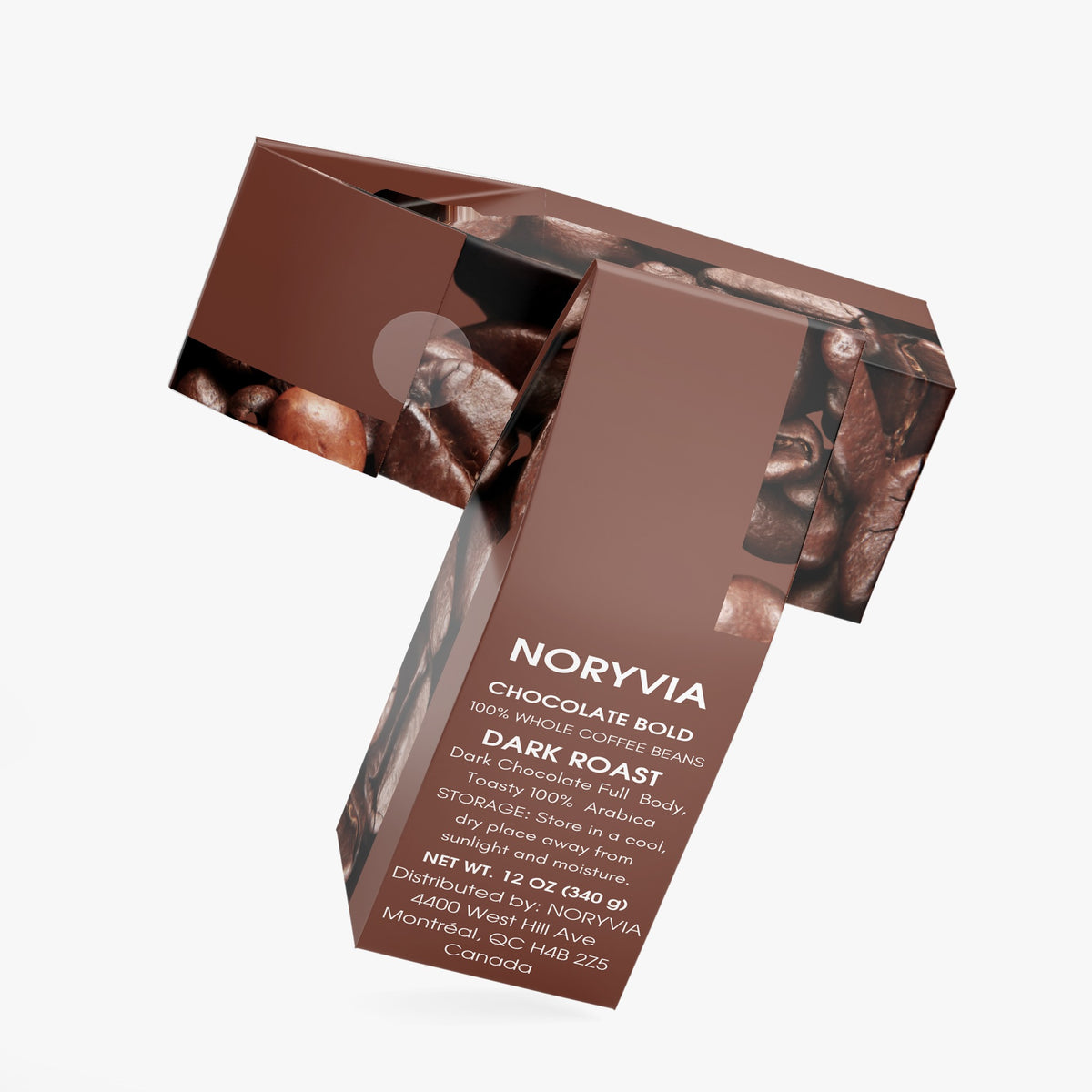NORYVIA Chocolate Bold Coffee – Dark Roast, 100% Arabica Coffee