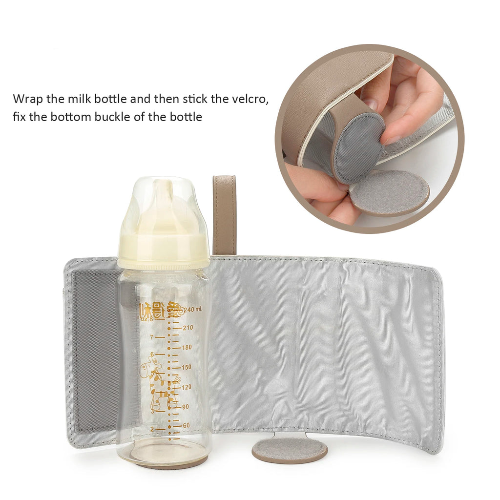 Portable Baby Bottle Warmer with 3 Temperature Settings – USB Travel Milk Warmer