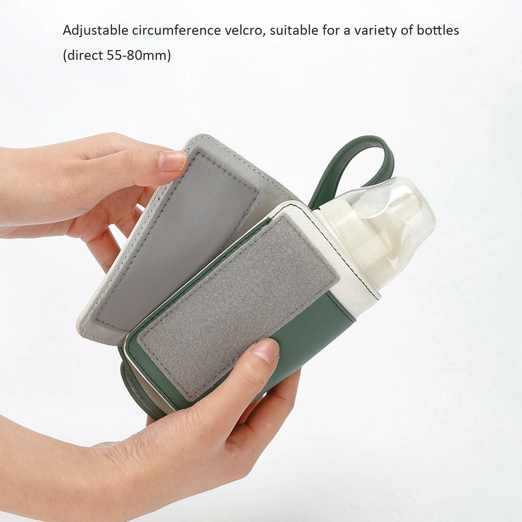 Portable Baby Bottle Warmer with 3 Temperature Settings – USB Travel Milk Warmer