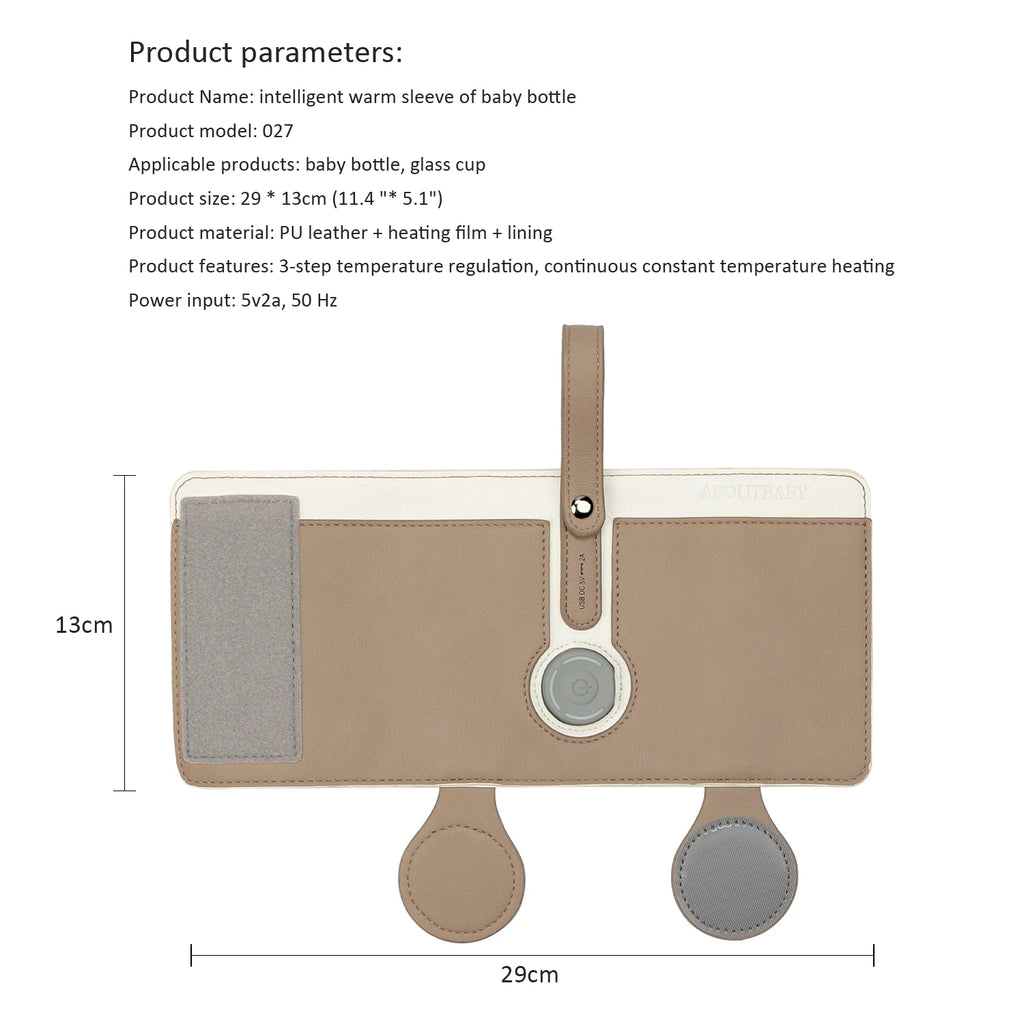 Portable Baby Bottle Warmer with 3 Temperature Settings – USB Travel Milk Warmer