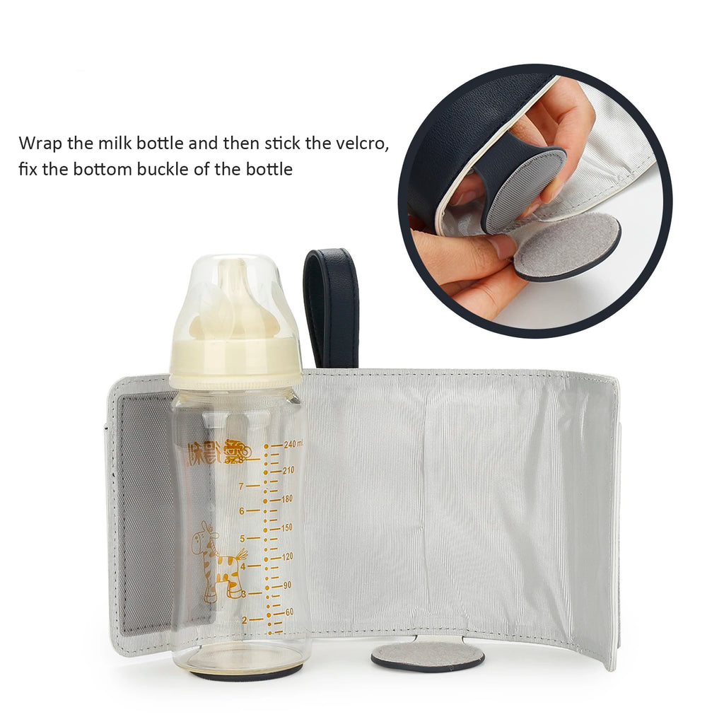 Portable Baby Bottle Warmer with 3 Temperature Settings – USB Travel Milk Warmer