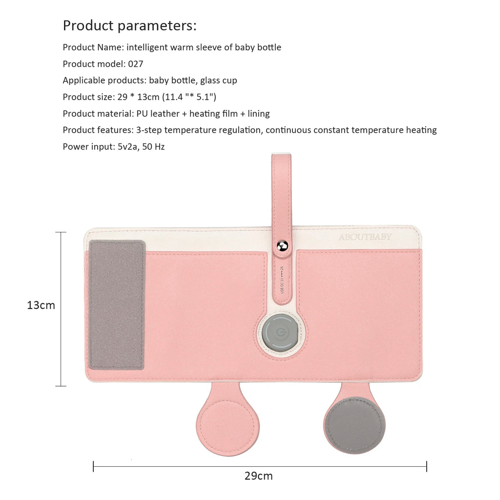 Portable Baby Bottle Warmer with 3 Temperature Settings – USB Travel Milk Warmer